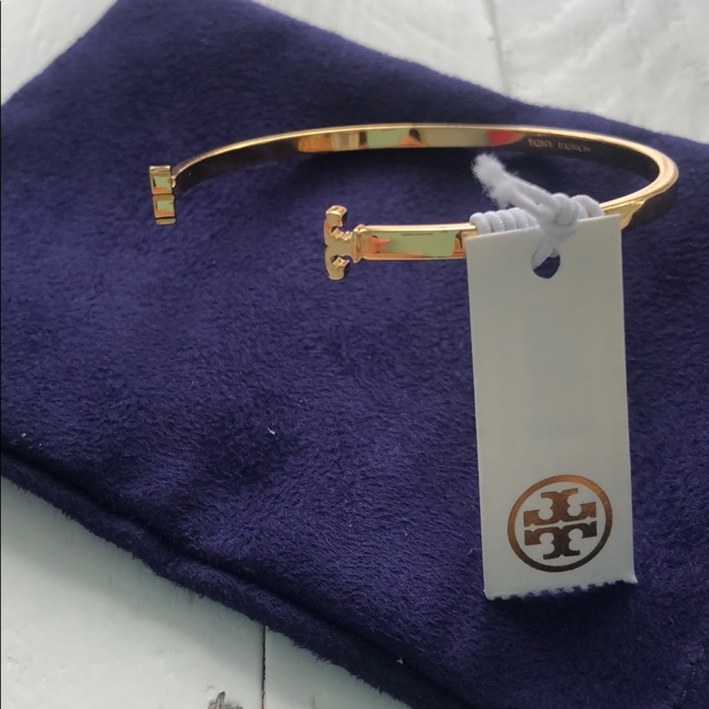 Tory Burch logo cuff bracelet